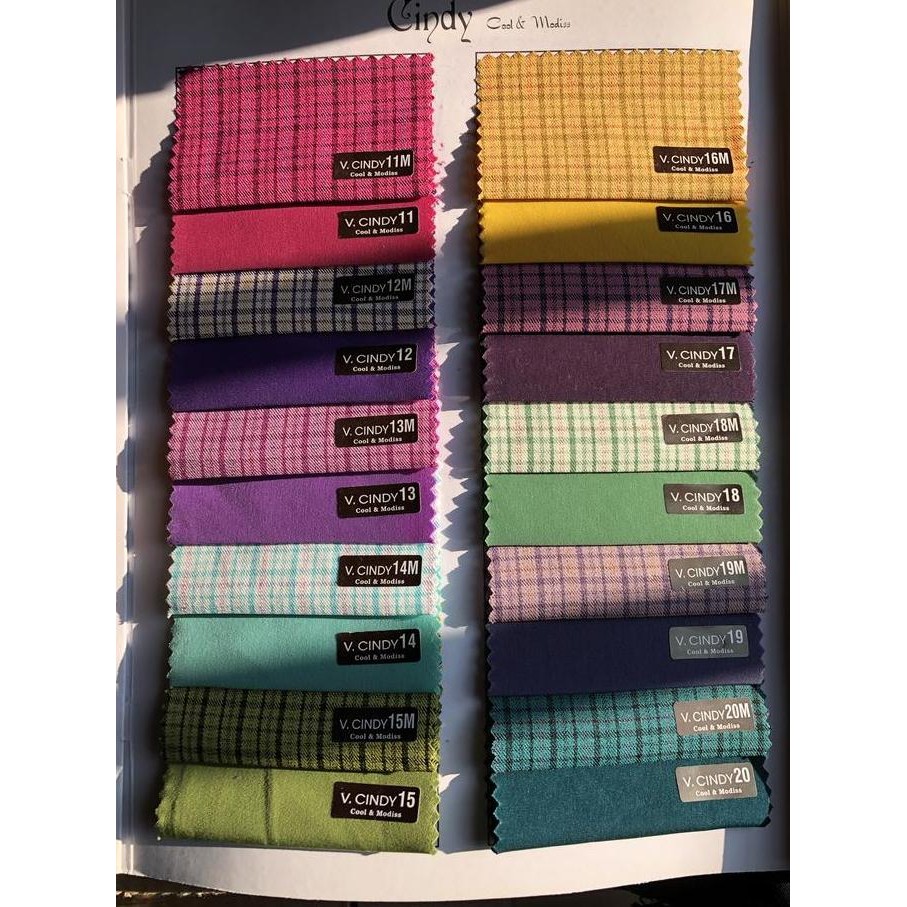 Kain Kotak Cindy Seragam sekolah-Kain Kotak Seragam Grosir Dan Ecer