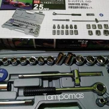 DS103 >> Kunci Sok Set 8-32mm 25pcs Sok Set Kunci Bengkel