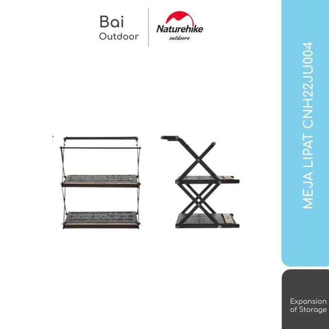 Meja Rak Lipat Kopi / Makanan Portable Camping Naturehike Cnh22Ju004