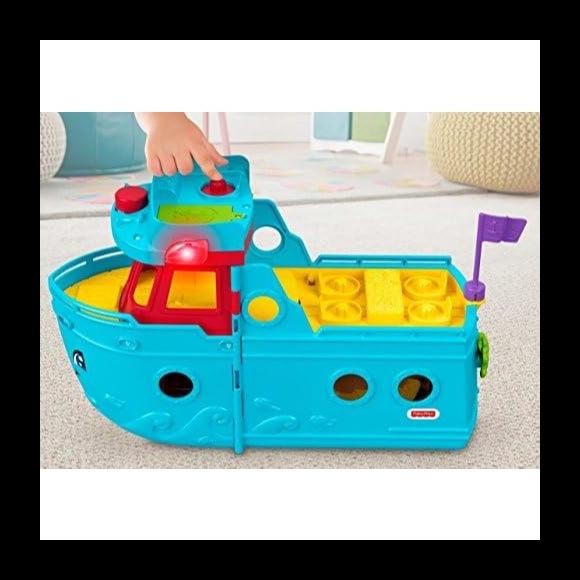 Fisher-Price Little People Toddler Toy Travel Together Friend Ship Musical Playset