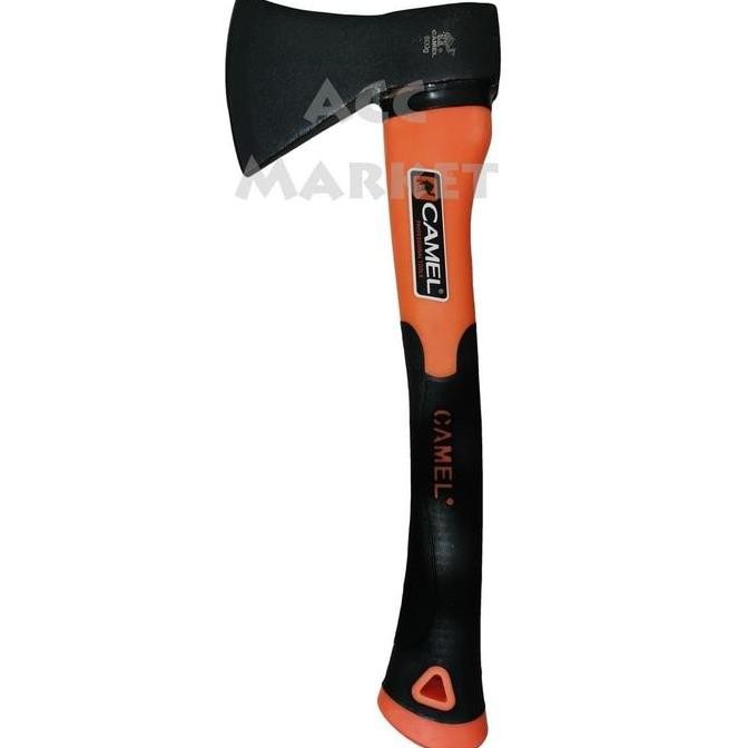 DB70>> Kapak Baja Belah Kayu 600gr Kampak Survival Gagang