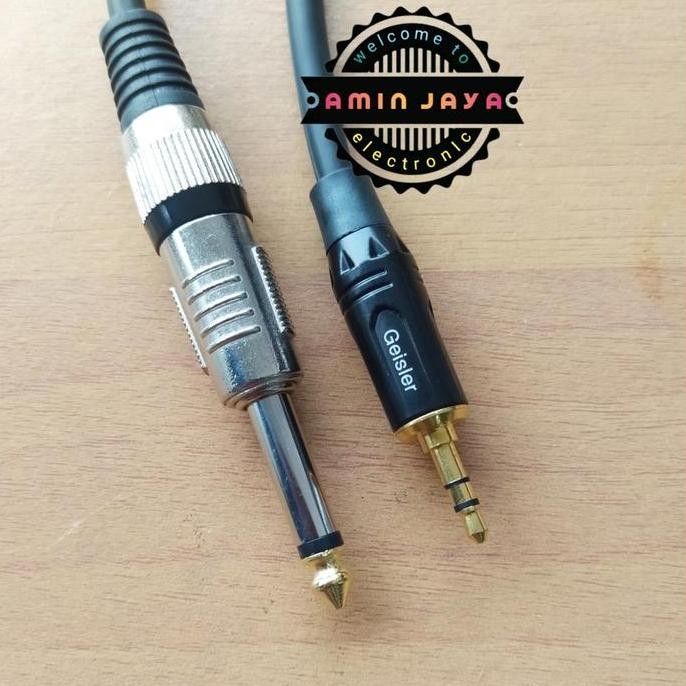 DT17 >> Jack 3,5 mini stereo to jack akai 6,5 mono 10 meter