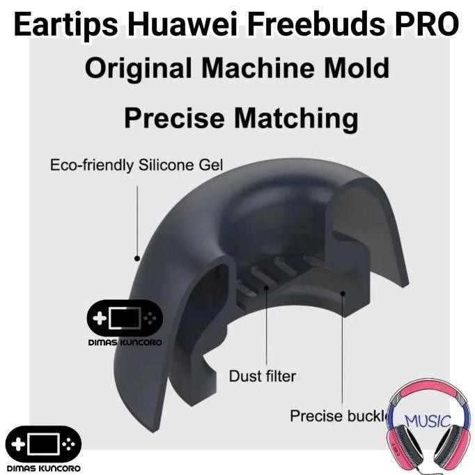 DR362>> Eartips Huawei Freebuds PRO silicone silicon eartip replacement rubber huawei freebuds pro