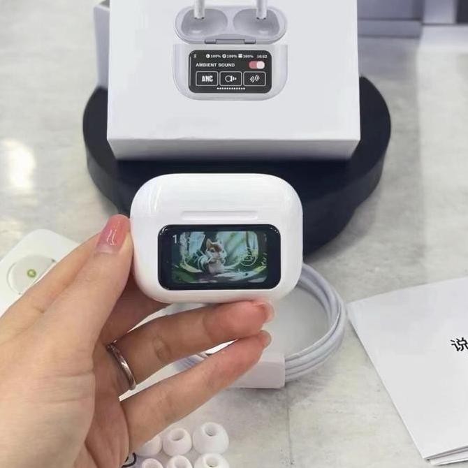 DI101 >> TWS A9 Pro Airpods Bluetooth A9 Pro Tws LCD dengan Tampilan Layar Sentuh / Earphone Bluetoo