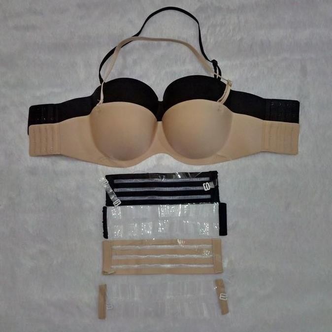 Seamless Bra 219 Push Up Double Strap Tali Transparan Depan N Belakang