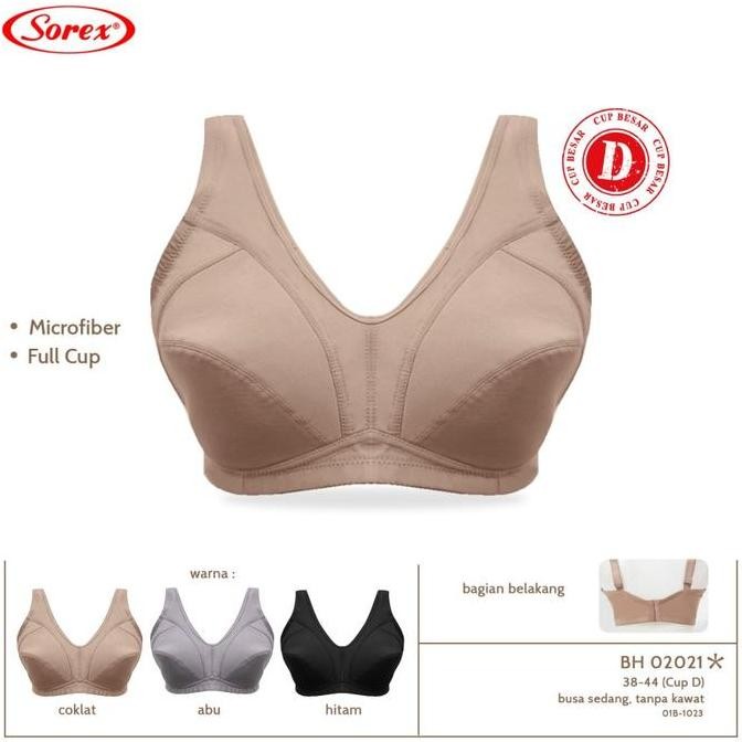 Bh Bra Jumbo Sorex 02021 Microfiber Cup D Tanpa Kawat