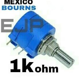 potensio 1K ohm bourns multiturn 10putaran