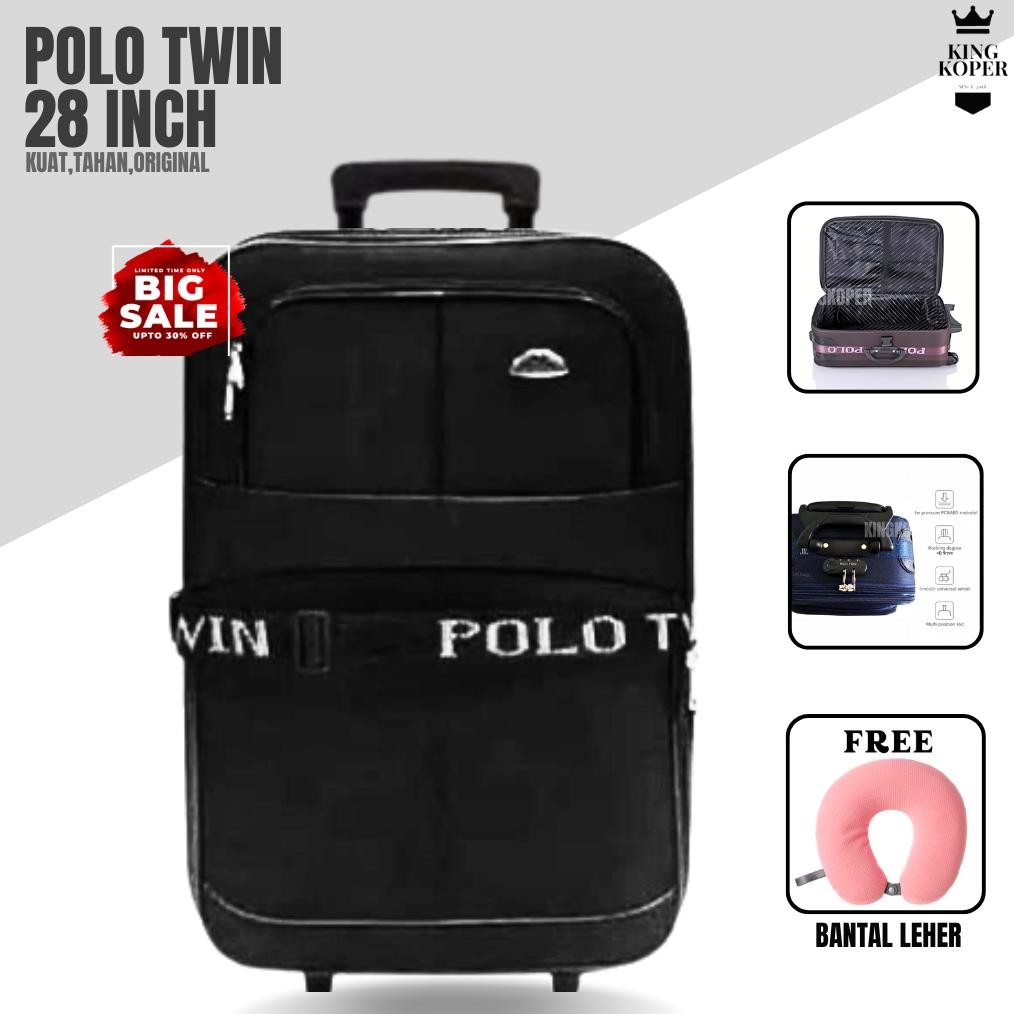 KOPER POLO 28 INCH UKURAN BAGASI - KOPER KAIN - KOPER BESAR - KOPER RODA 2-KOPER MURAH - KOPER JUMBO