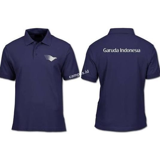 DE190 >> POLO SHIRT GARUDA INDONESIA - KAOS PESAWAT PENERBANGAN BUMN