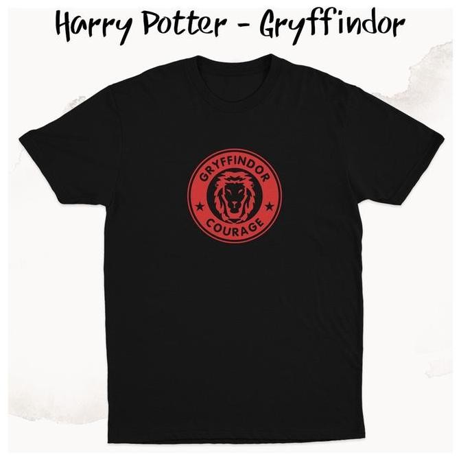 DV7 }} Kaos Harry Potter Houses Gryffindor Slytherin Hufflepuff Ravenclaw