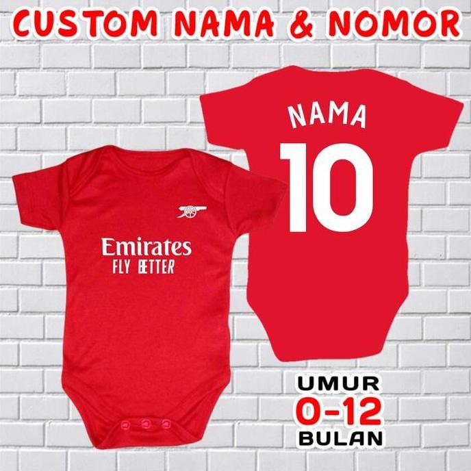 DF349>> jumper baju bayi bola klub kaos set jamper romper pakaian kado laki laki perempuan newborn 0