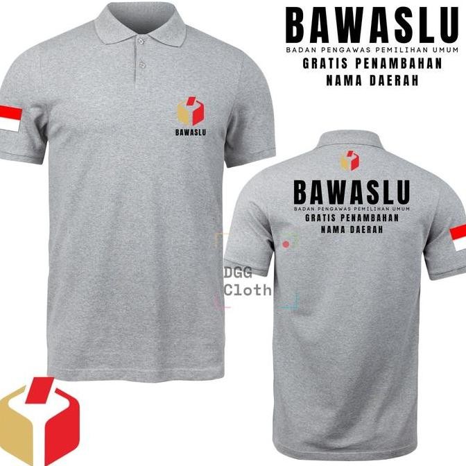 DT109 }} Kaos Kerah BAWASLU PEMILU - Kaos Polo BAWASLU PEMILU Type 1