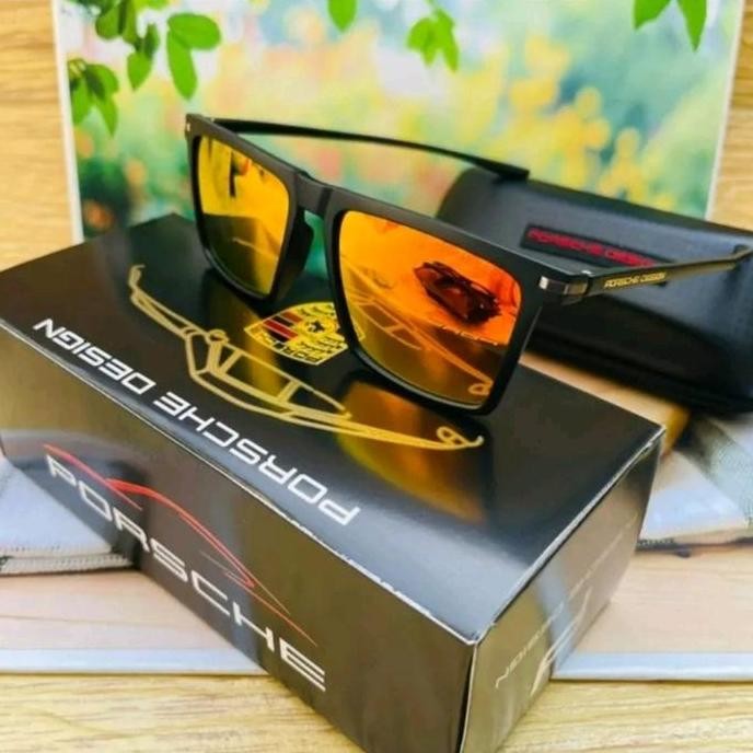 DY83 - TERLARISSSS  KACAMATA PRIA 2271 LENSA POLARIZED+ANTIRADIASI UV 400 Merah Eyewear