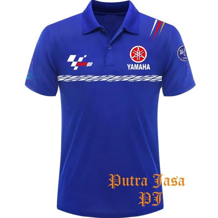 DV191 - Kaos Polo Yamaha MotoGp/Kaos Krah Yamaha Motogp/kaos Krah terlaris/Kaos Polo Yamaha Kancing 