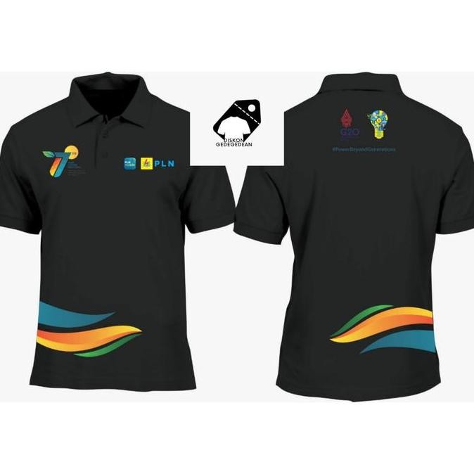 DR122>> KAOS PLN HUT 77 - Kaos Polo PLN 77 - Kaos Kerah PLN 77