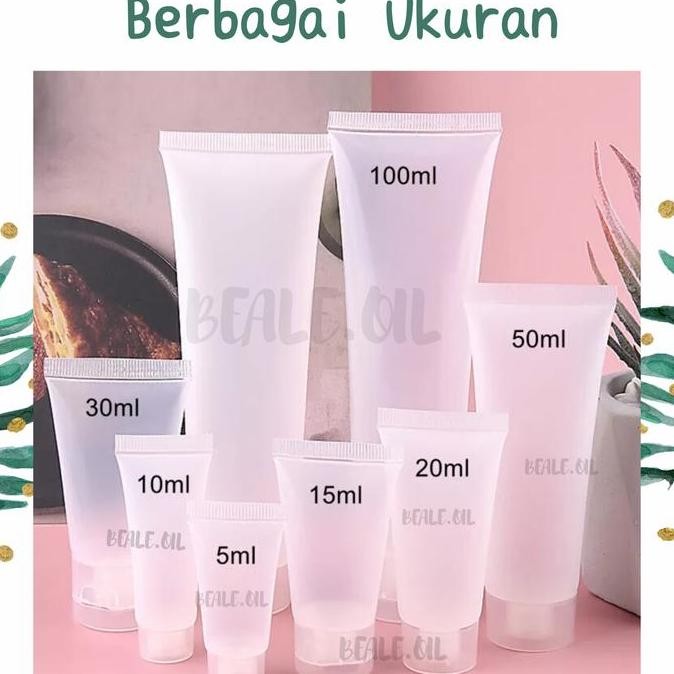 Tube Kosong Plastik Frosted Doff 5ml 10ml 15ml 20ml 30ml 50ml 100ml