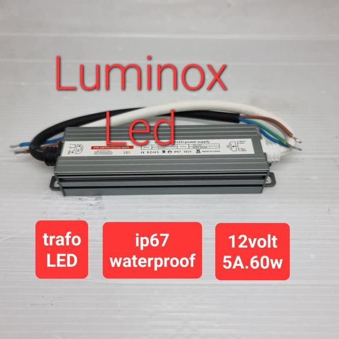 trafo driver led 5a 12volt 12v 12 volt 60watt 60 watt 60w 60w outdoor