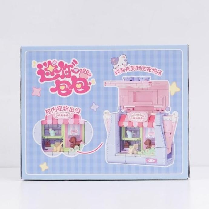 OhSome  Wekki Building Block Mainan Rakit Brick Blok Susun 3D DIY Cute Disney Bag Series / Balok Sus