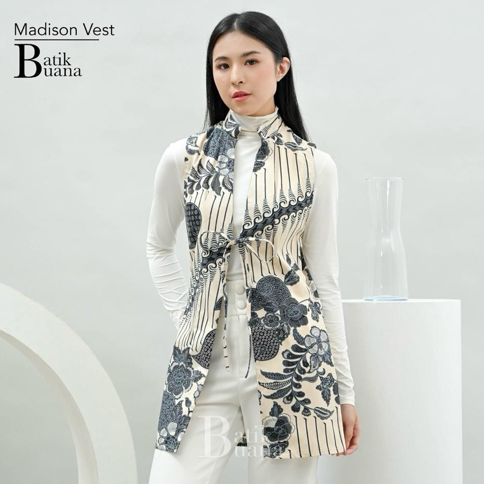 Madison Vest Long Outer Atasan Batik Ern Wanita Lucu C Batik Wanita Ern Batik Etnik Batik Batwing At