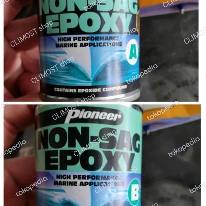 Promo LEM PIONNER NON SAG LEM TAMBAL TANGKI BENSIN KAYU LEM CAMPUR EPOXY COD