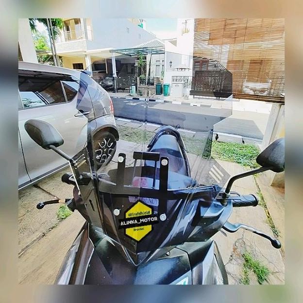 Promo PAKET Breket+Visor 40cm V2 Honda Vario 110 | 125 | 150 Vario Tahun lama sampai 2017 Visor Vari