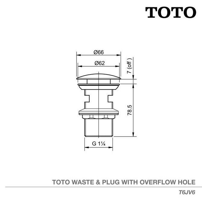 TOTO Afur T6JV6 | Afur - Afur Wastafel - Afur Wastafel Pencet