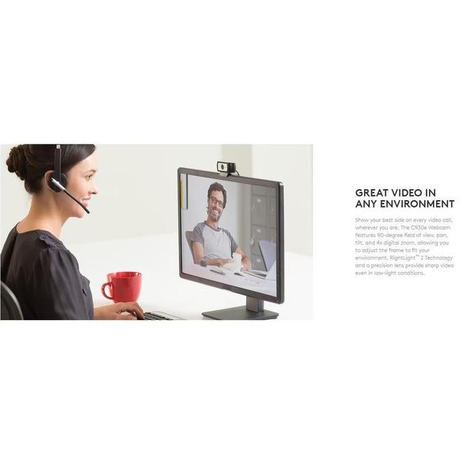 Webcam Logitech Hd 1080P C930E Quickcam - Pc Camera 1080P Logitech