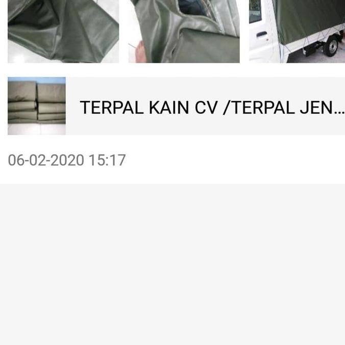 Terpal Kain Cv/Terpal Kain Tenda Tentara Ukuran 3X6 Meter