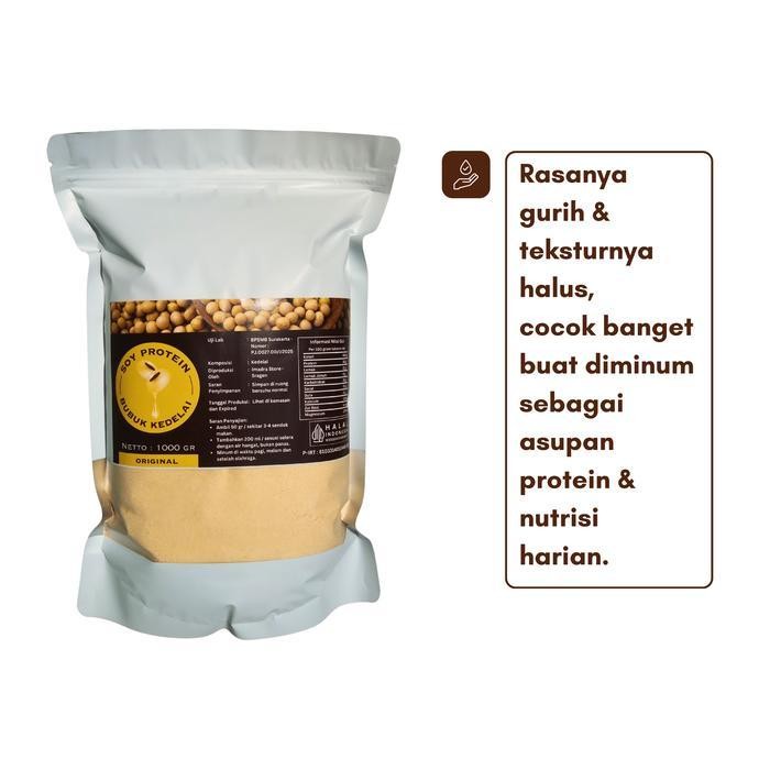 Soy Protein 1 Kg Susu Kedelai Bubuk Suplemen Tinggi Protein