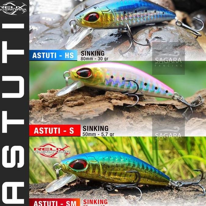 Umpan Pancing Minnow Astuti Minnow Relix Nusantara Lure Relix Sinking