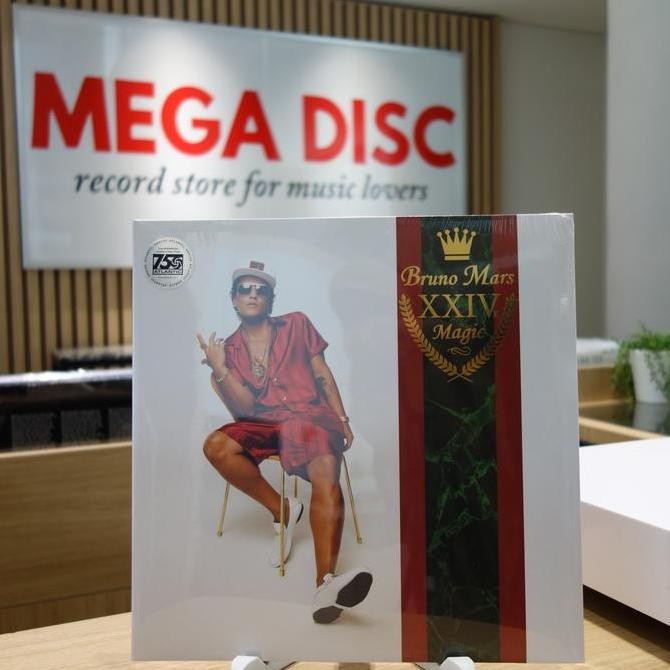 LP Bruno Mars - XXIVK Magic / 24K Magic Album Vinyl Piringan Hitam PH Rare Koleksi Original
