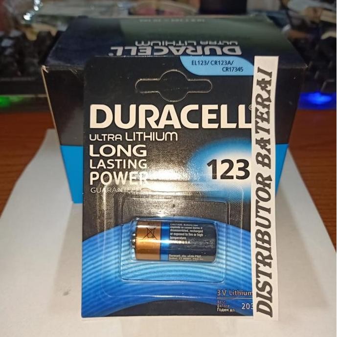 Baterai Batre Battery DURACELL LITHIUM 3V 123 / CR 123 A / CR123