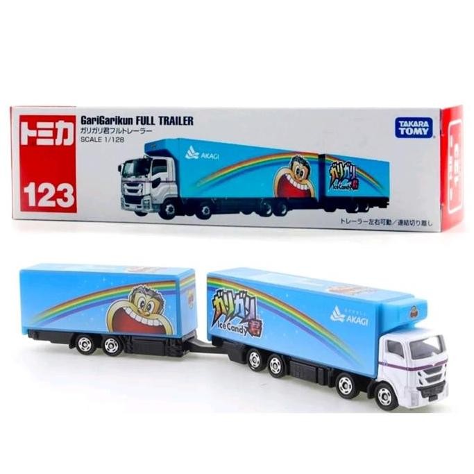 Tomica Long 123 Garigarikun Full Trailer Takara Tomy Original Diecast Truk Toy