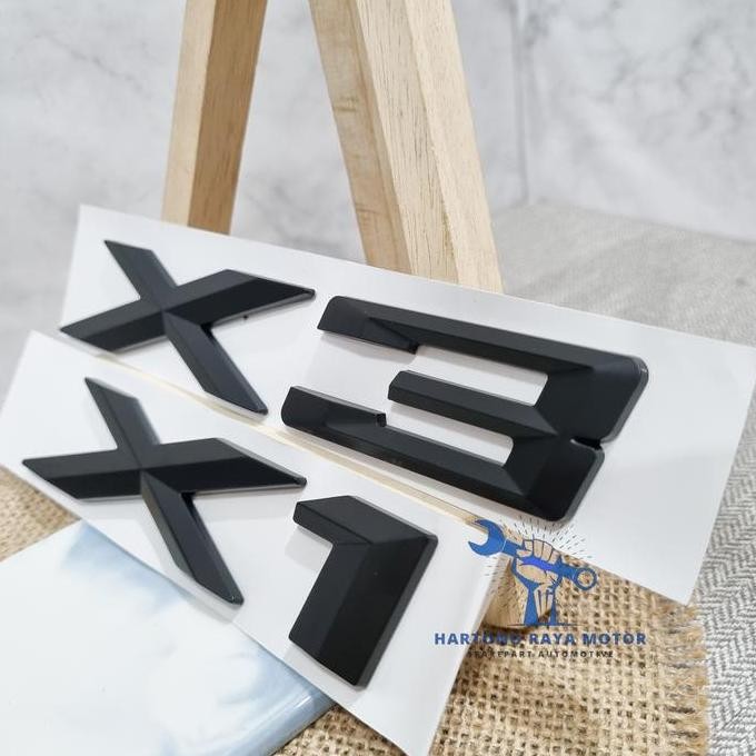 BEST SELLER EMBLEM STICKER BAGASI BMW X3 X1 EMBLEM BMW- BLACK 