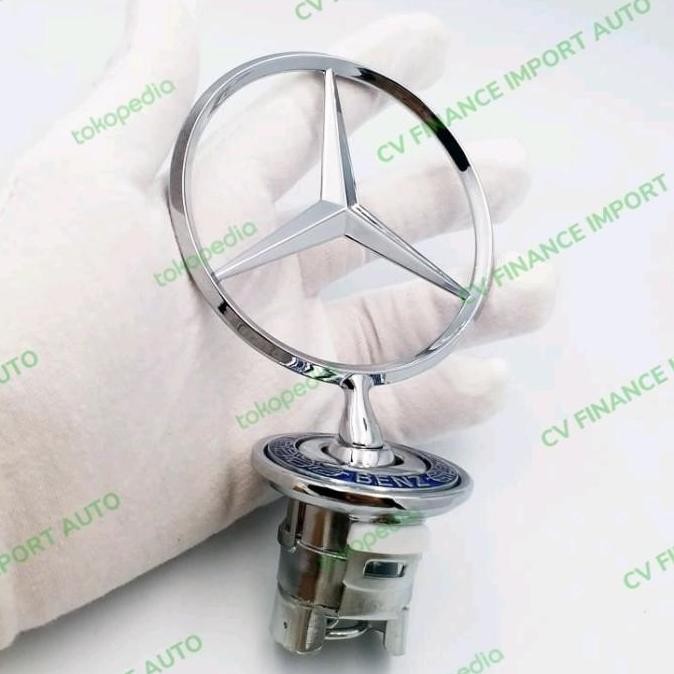 READY STOCK HOOD EMBLEM MERCY BADGE STAR/ LOGO KAP MESIN DEPAN MERCEDES BENZ W221 