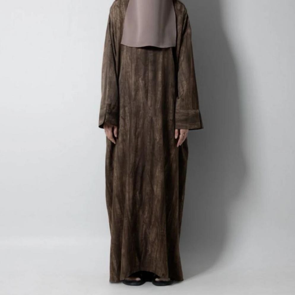 Ready Stock Abaya TAZA Fina 3.0 black S Fina 2.0 Black XL Brown M Fina 4.0 Grey M L Brown S Neima Bu