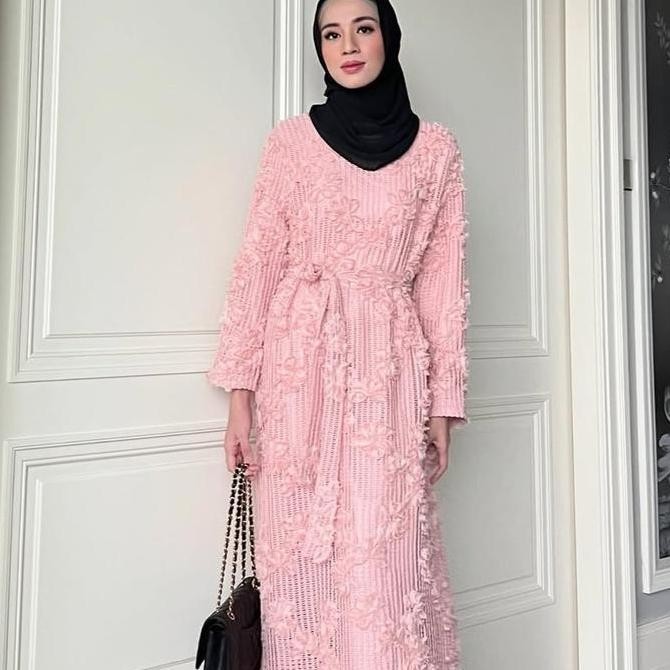 Gonegani Official - Maxi Dress Motif 3D Anthea Dress