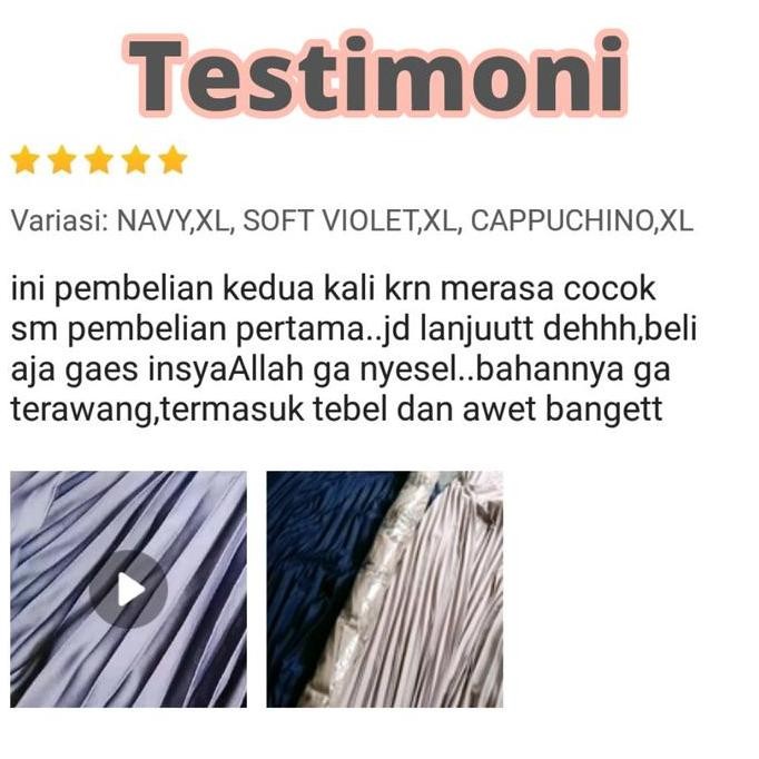 ROK PLISKET PUTIH ANAK CEWEK PEREMPUAN MUSLIMAH PREMIUM MURAH