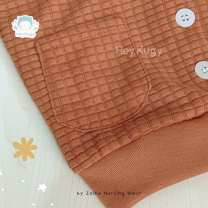 Cardigan Bayi Perempuan New Born / Jaket Anak Cewek Balita Baby Korea Lucu Putih Coklat