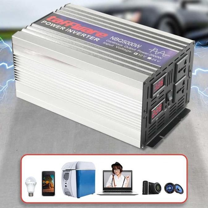 Power Inverter Pure Sine Wave Dc 12V To Ac 220V 5000 Watt