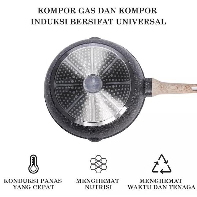 Panci Serbaguna Carote Deep Fry Pan 32 Cm With Lid Frypan 32Cm Penggorengan