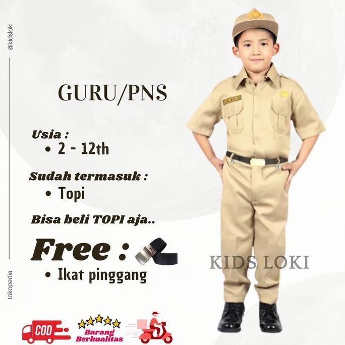 Seragam Profesi Pns Laki-Laki Pakaian Anak Baju Anak Setelan Anak Laki