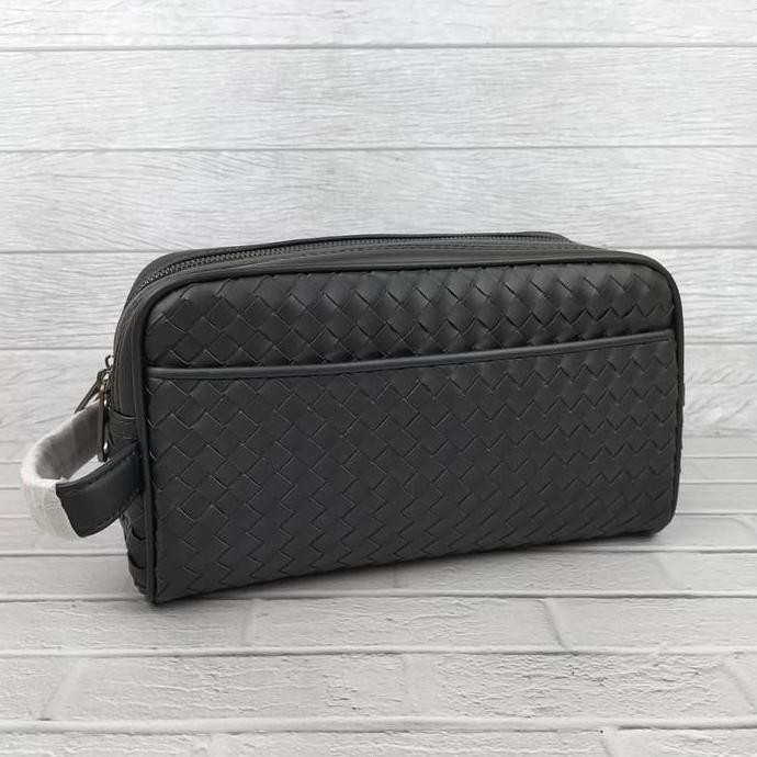 HANDBAG CLUTCH PRIA BRANDED POUCH BAG BRANDED MEWAH ANYAMAN B2108