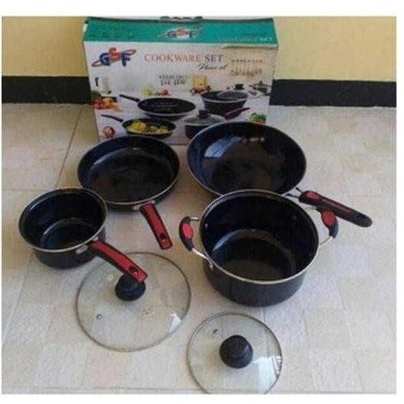 Set Cookware Panci Serbaguna Panci Stainless Teflon Gsf Set 6 In 1