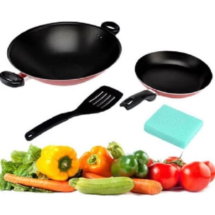 Maxim Valentino Wajan Teflon Set Original Garansi Resmi