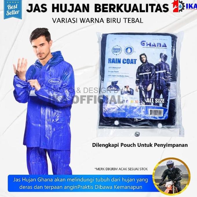 Promo Ghana Jas Hujan - Jas Hujan Serbaguna / All Size / Jas Hujan Jumbo GHANA Jas Hujan Baju Celana