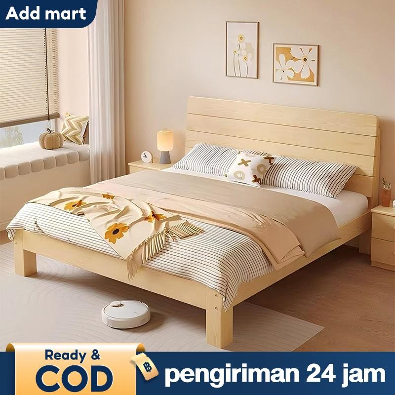 Dipan Kayu Minimalis Modern Tempat Tidur Dipan Kasur 180X200 Dipan Kayu 160X200 Divan Sandaran Tempa