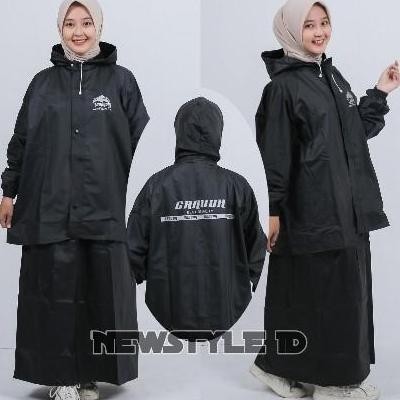 Promo Jas Hujan Rok Wanita Dewasa Tebal Kuat Anti Rembes Ori By GARUDA COD