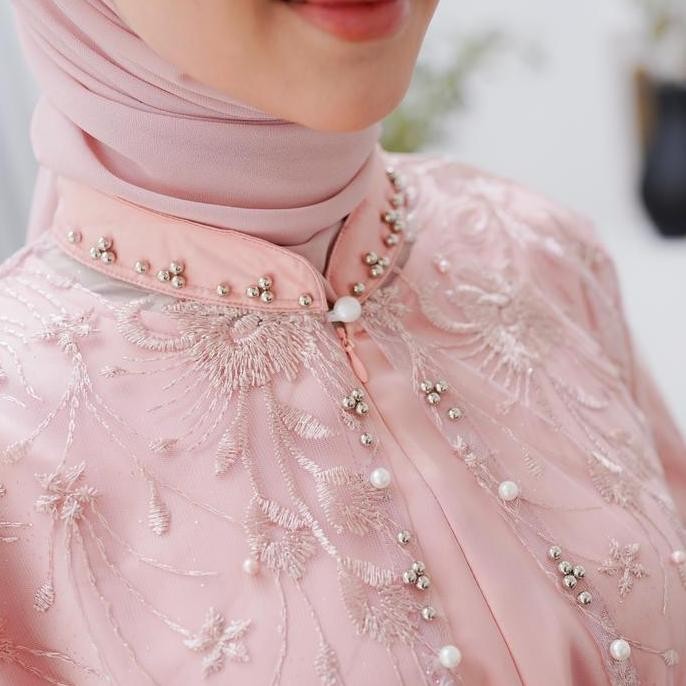 [Demore] - 2In1 Set Maharani Baju Outer Brukat + Inner Panjang - Outfit Kondangan Wanita Muslim Dewa