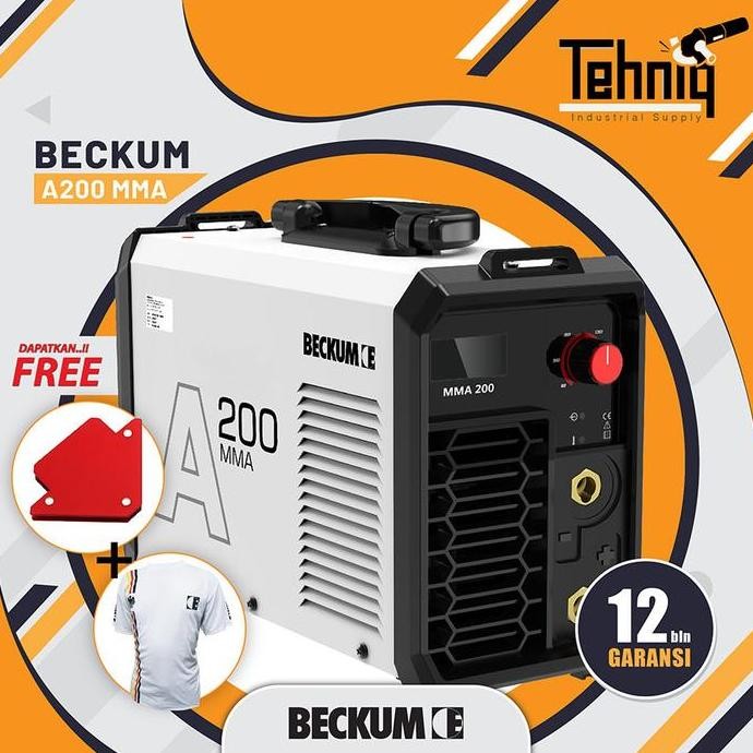 BELLYARD MESIN LAS LISTRIK BECKUM A MMA 200 INVERTER WELDING / MESIN LAS BECKUM